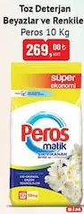 PEROS TOZ DETERJAN BEYAZLAR VE RENKLİLER 10 KG
